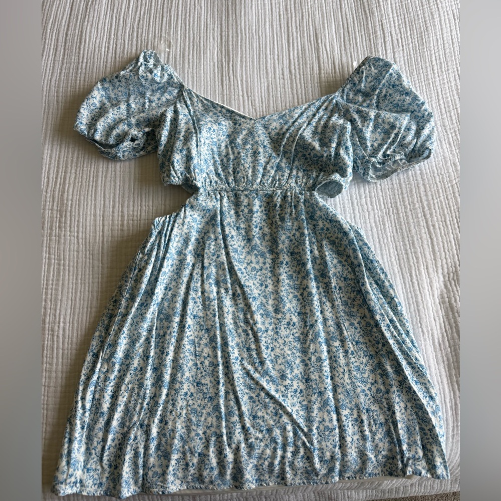 Altar'd State Blue Floral Mini Dress